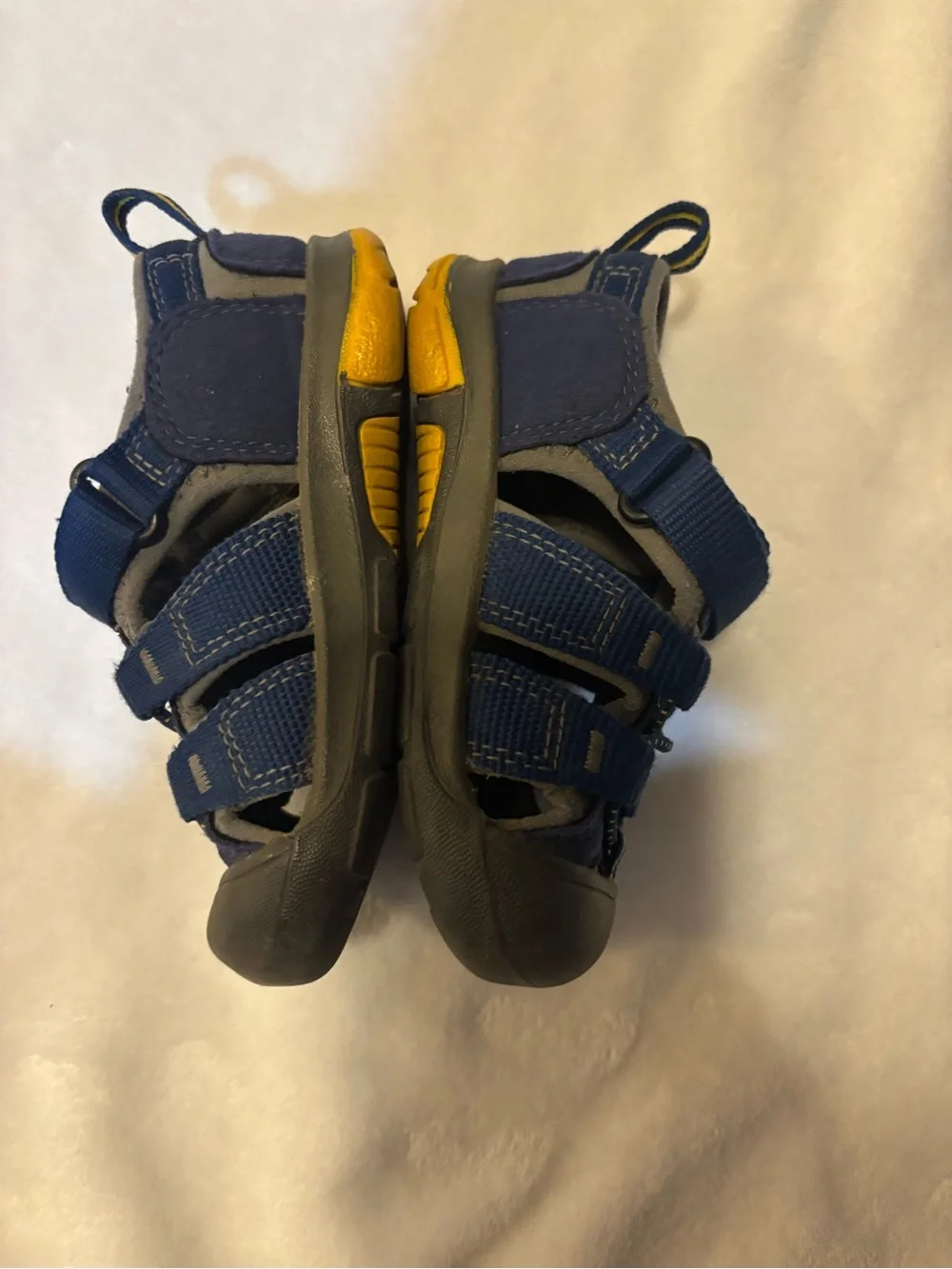 Keen Boys Navy Blue and Yellow Closed-Toe Sandals